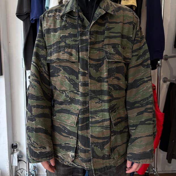 90s US Army 타이거 카모 오버셔츠 