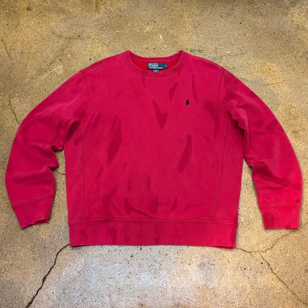 레어 90s 미국 빈티지 폴로랄프로렌 헤비코튼 맨투맨