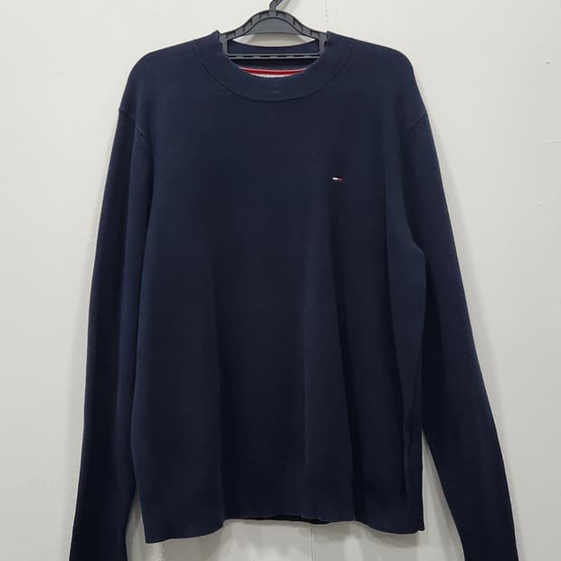 [L] 타미힐피거 네이비 니트 남성 L사이즈