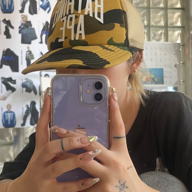 1st camo nyc logo mesh cap 메쉬 캡