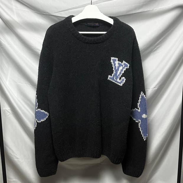 [2XL/새상품급] 25FW 루이비통 청키 울 블렌드 풀 오버 니트