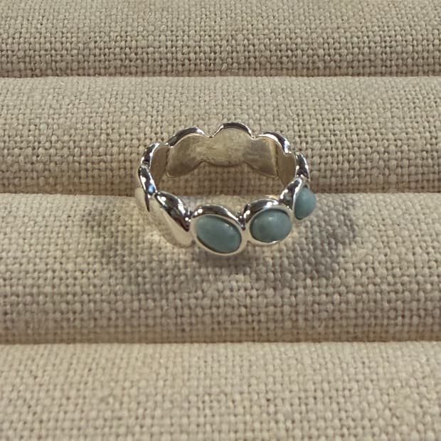 새상품 여성 신주 은도금 에그 반지