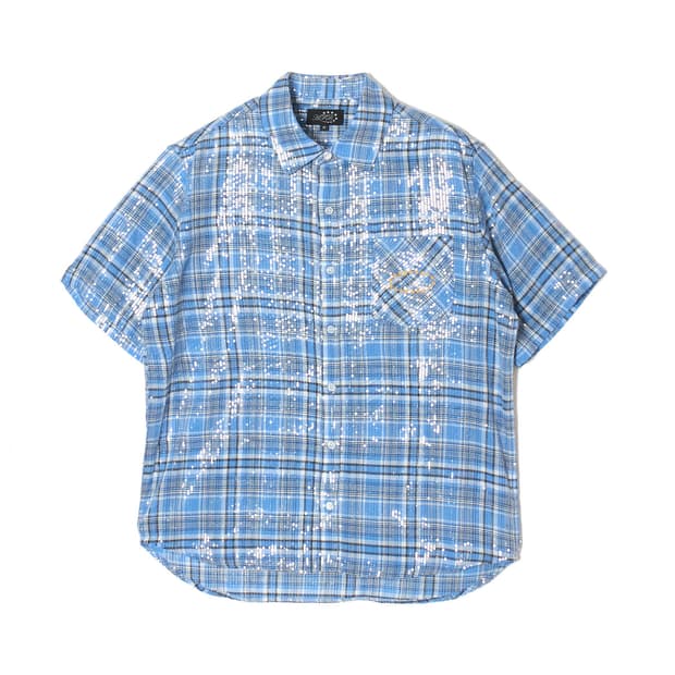 AFB SPANGLE SS SHIRTS BLUE