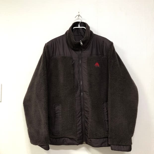 나이키 ACG 양면 리버시블 뽀글이 패딩 바람막이 자켓 _ 브라운