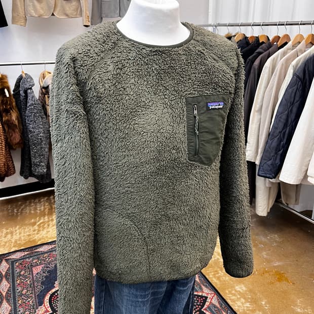 파타고니아 로스 가투스 플리스 크루넥 카키