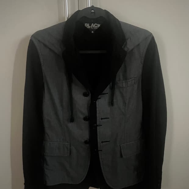 BLACK COMME des GARCONS hoodied Jacket