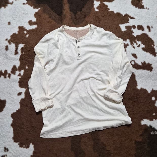 OLD GAP 올드 갭 남성용 아이보리 색상 헨리넥(XL)