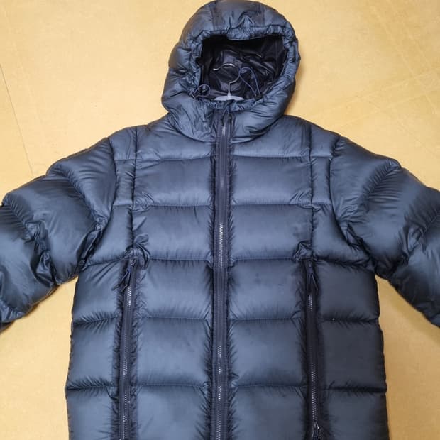 언어펙티드 ls 후드 다운 점퍼 M사이즈 네이비
