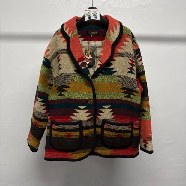 빈티지 치마요 패턴 자켓