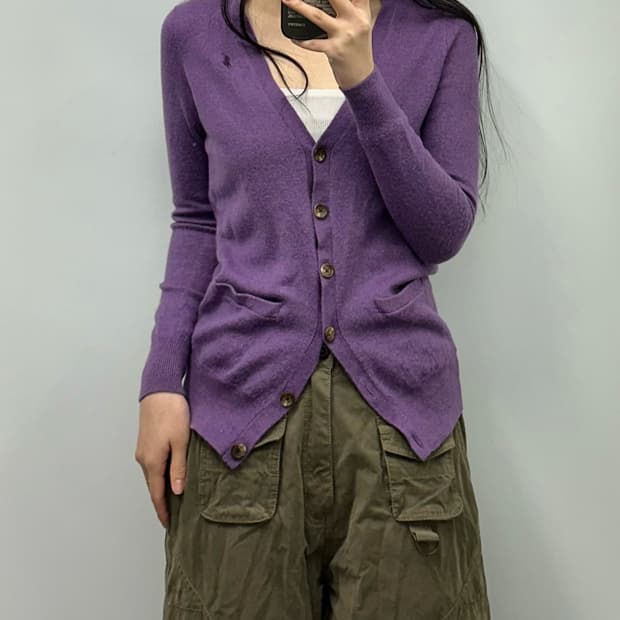 폴로 랄프로렌 포니 브이넥 니트 가디건