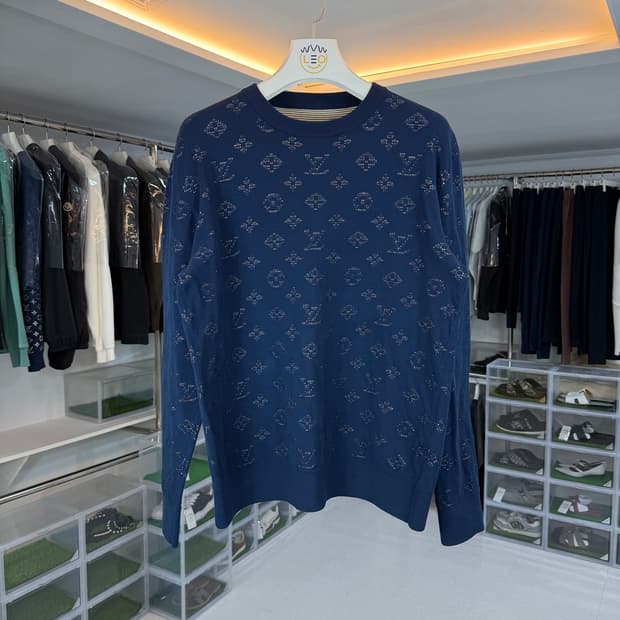 [리오브] 루이비통 드롭 니들 모노그램 코튼 니트