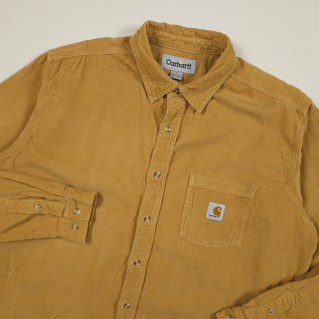 XL(105) 칼하트 리워크 코듀로이셔츠