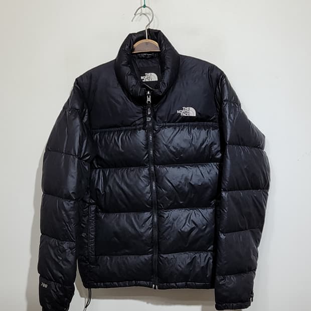 (L) 노스페이스 700 눕시패딩 점퍼 블랙 거위털 구스다운 자켓 