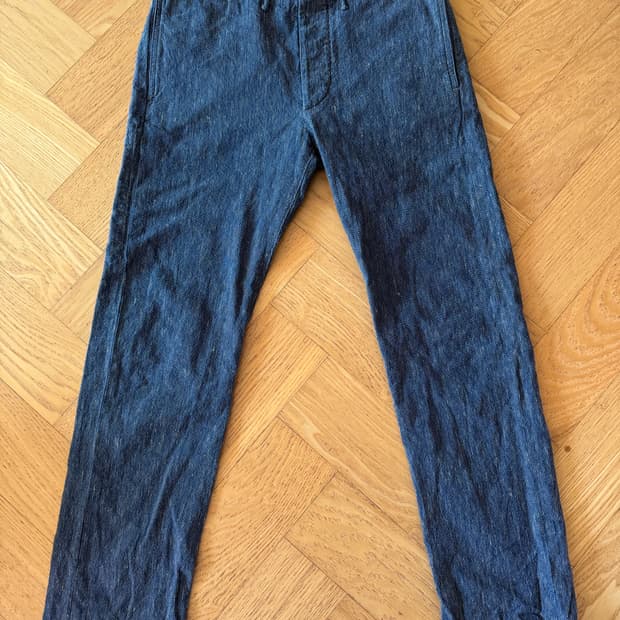 RRL 더블알엘 인디고 블루 와바시 오피서 팬츠 32