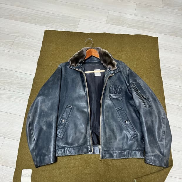 프랑스군 레더 자켓(공군 파일럿 자켓)