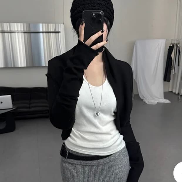 이너뮤트 sweat bolero cardiga