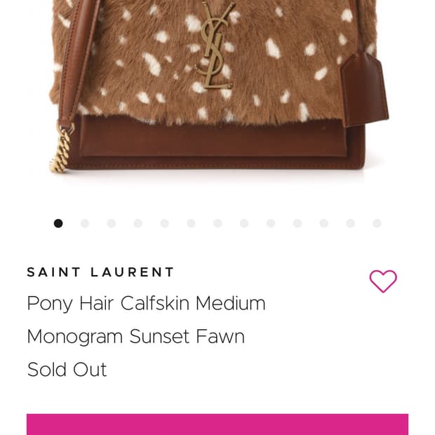 YSL 생로랑 포니헤어 모노그램 선셋