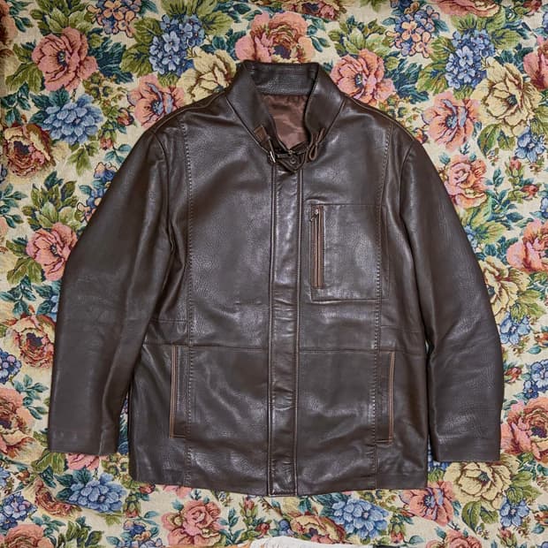 스탠드카라 양가죽자켓