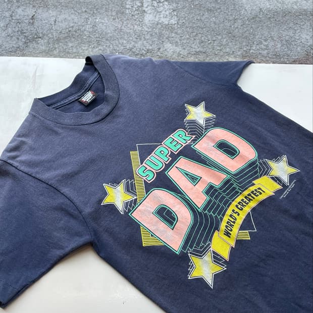 90‘s USA “SUPER DAD” T-shirt 