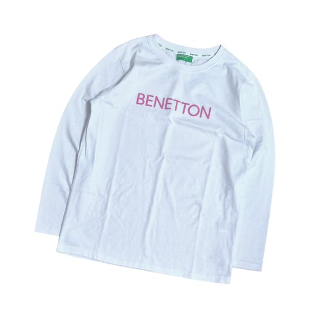 베네통 빅로고 긴팔티