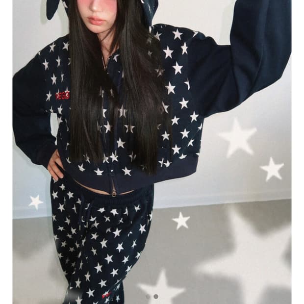 yegg star bunny 세트 네이비