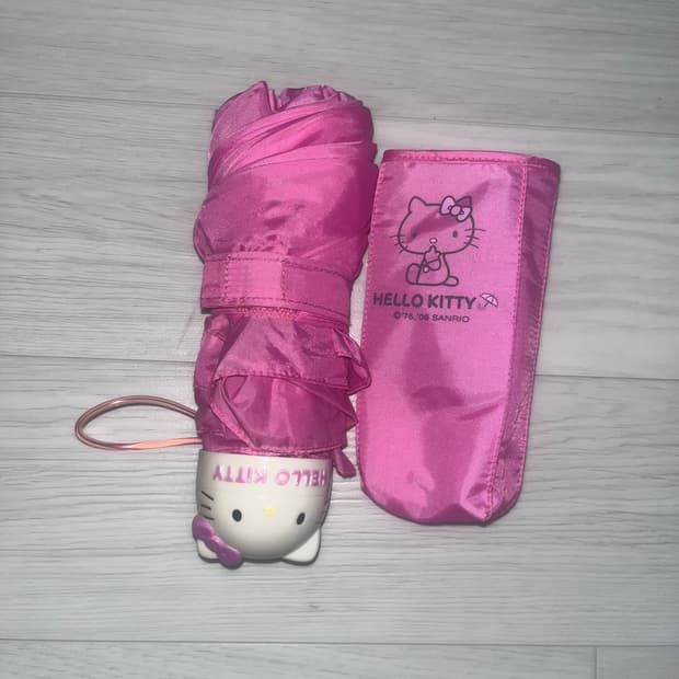 헬로키티 키티 접이식 우산