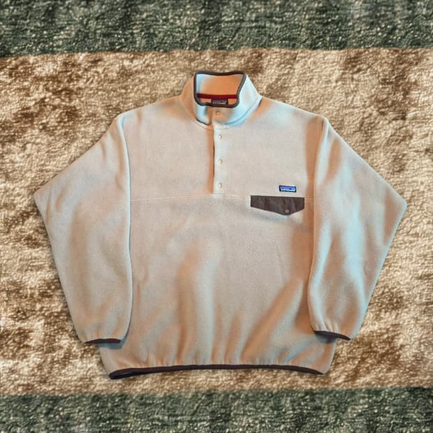 (XL/Rare)파타고니아 베이지 브라운 신칠라 플리스 후리스