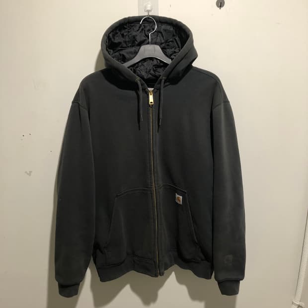 칼하트 누빔 후드집업