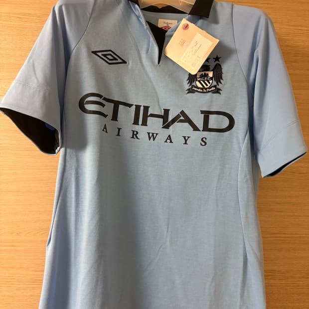 맨시티 맨체스터 시티 엄브로 11/12 홈 레플리카 빈티지 축구 유니폼