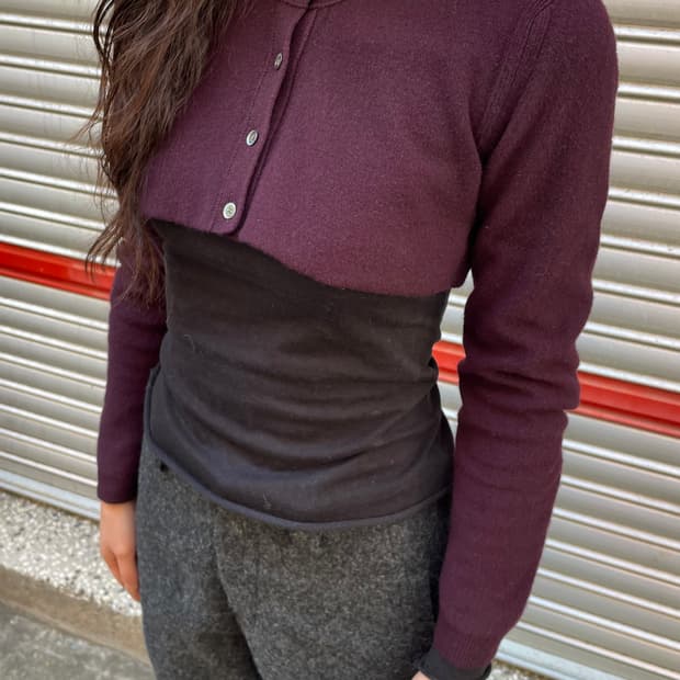 DKNY 퍼플 볼레로