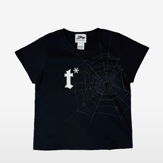 탄산마그네슘 스파이더 웹 티셔츠 우먼