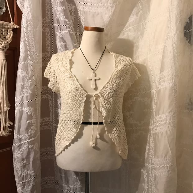 빈티지 뜨개 볼레로