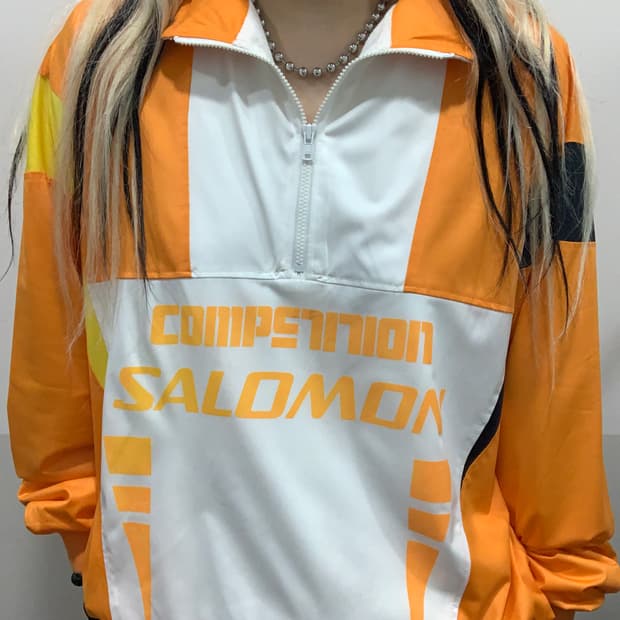 (빈티지)90‘s  SALOMON 살로몬 반 집업 윈드브레이커 아노락