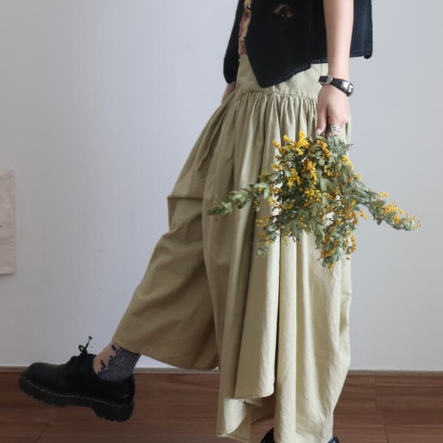 [Kapital] Gather Culottes Pants