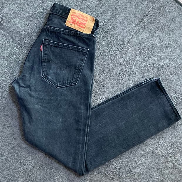 리바이스 501 블랙진 데님팬츠 W31 L32