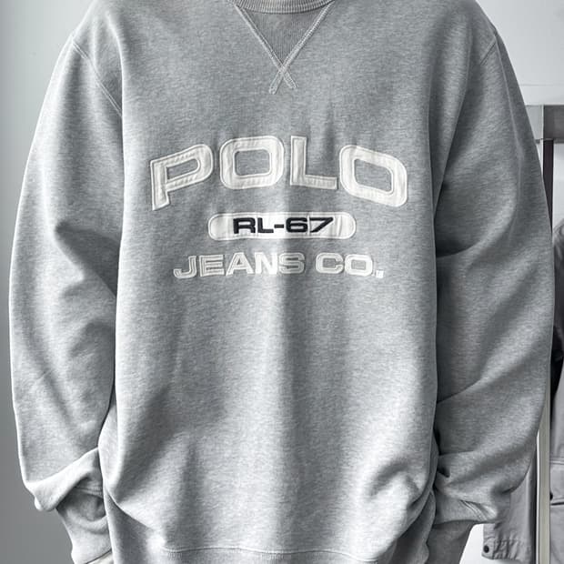 폴로 진스 컴퍼니 RL-67 아치로고 크루넥 스웻셔츠 