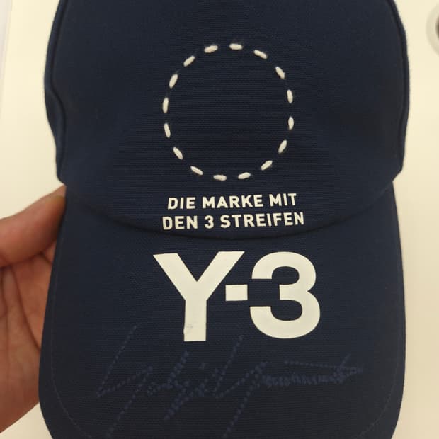 Y-3 요지야마모토 X 아디다스 네이비 볼캡 모자