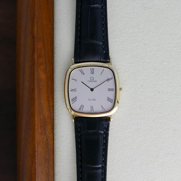 오메가 빈티지 드빌 로만 헤링본 다이얼