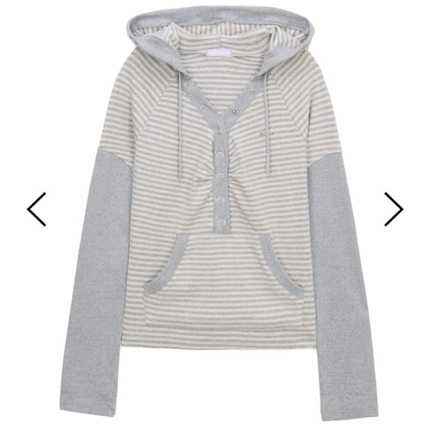 허그유어스킨 스프라이트 스냅 버튼 후디 후드티 후드집업 그레이