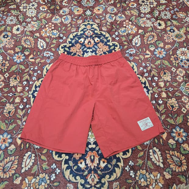 [M] 트루릴리전 붓다 로고 나일론 밴딩 반바지 (레드)