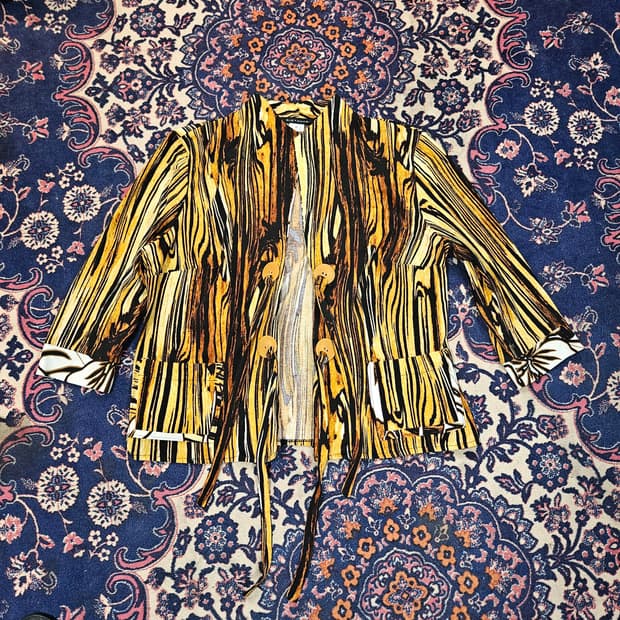 엘리 타하리(Elie Tahari) 비스코스 호피 자켓