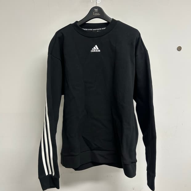 아디다스 삼선 맨투맨 블랙 XL