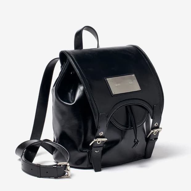 Matin kim 마뗑킴 버클 디테일 백팩 블랙