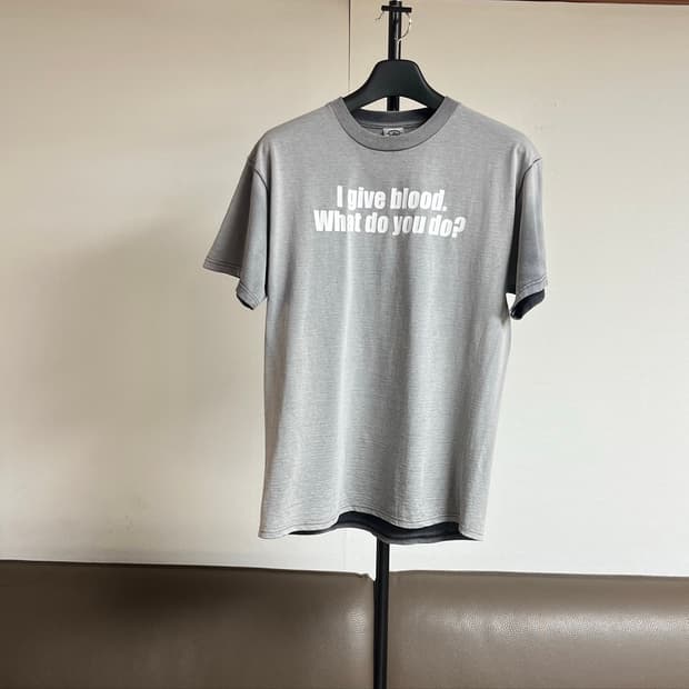 빈티지 유머 반팔 티셔츠