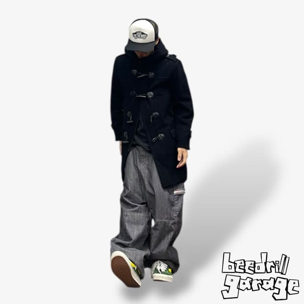 게스 후드 더플코트