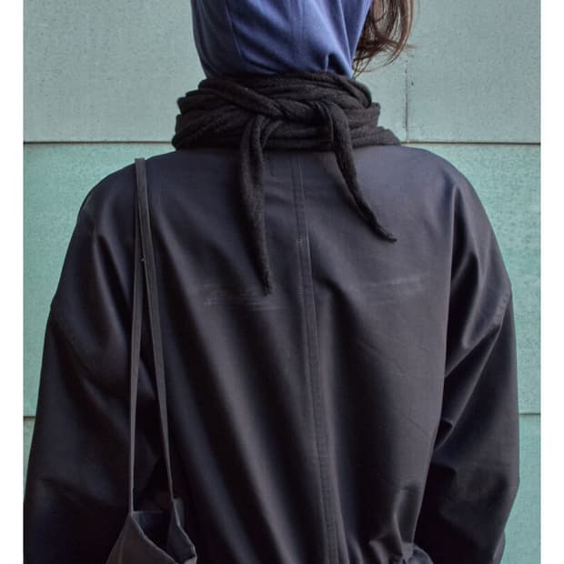 머듈 롱스카프 블랙 