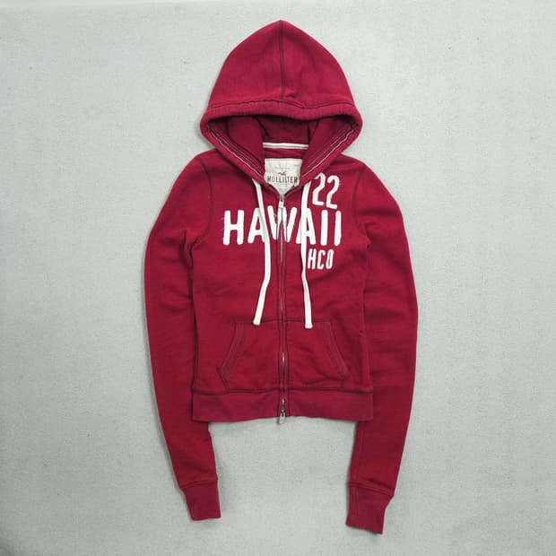 홀리스터 2way 후드 집업 S 딱붙핏