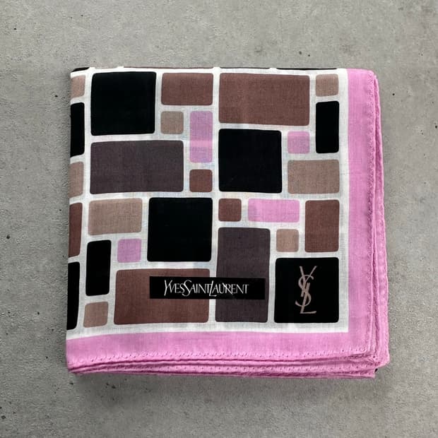 🔥입생로랑 YSL 빈티지 코튼 스카프🔥
