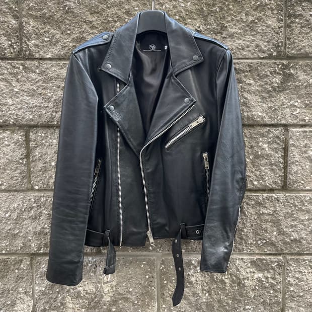 [S] Wings Of Liberty 크롭핏 레더 자켓