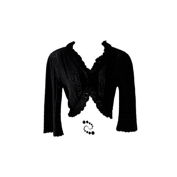 lace cropped cardigan